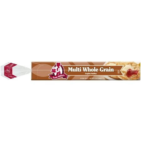 Aunt Millie's English Muffins, Multi Whole Grain, 6 Ct., 12 oz.