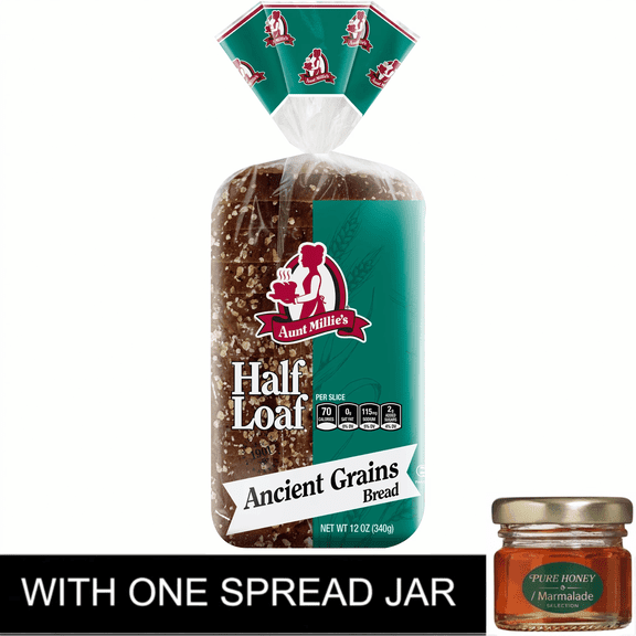 Aunt Millie's Half Loaf Ancient Grains Bread, 12 oz