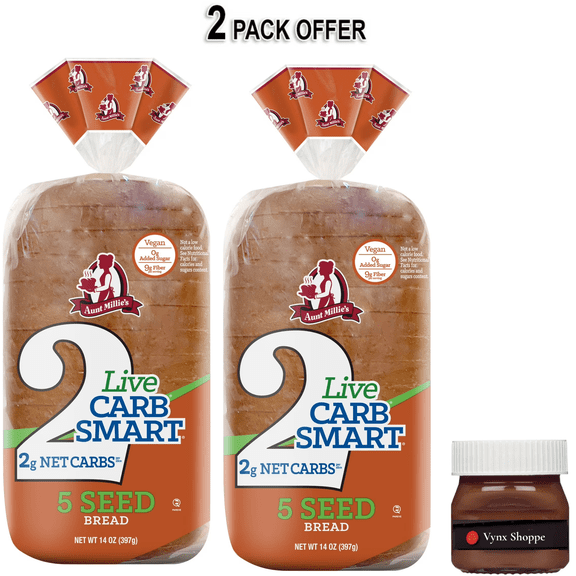 Aunt Millie's Live Carb Smart 5 Seed Bread, 14 oz.