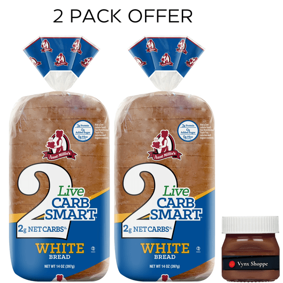 Aunt Millie's Live Carb Smart White Bread Loaf, 14 oz