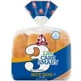 thumbnail image 1 of Aunt Millie's Live Carb Smart White Hot Dog Bun, 13oz, 8ct, 1 of 10