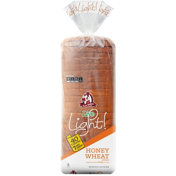 Aunt Millie's Live Light! Honey Wheat Bread, 20 oz.