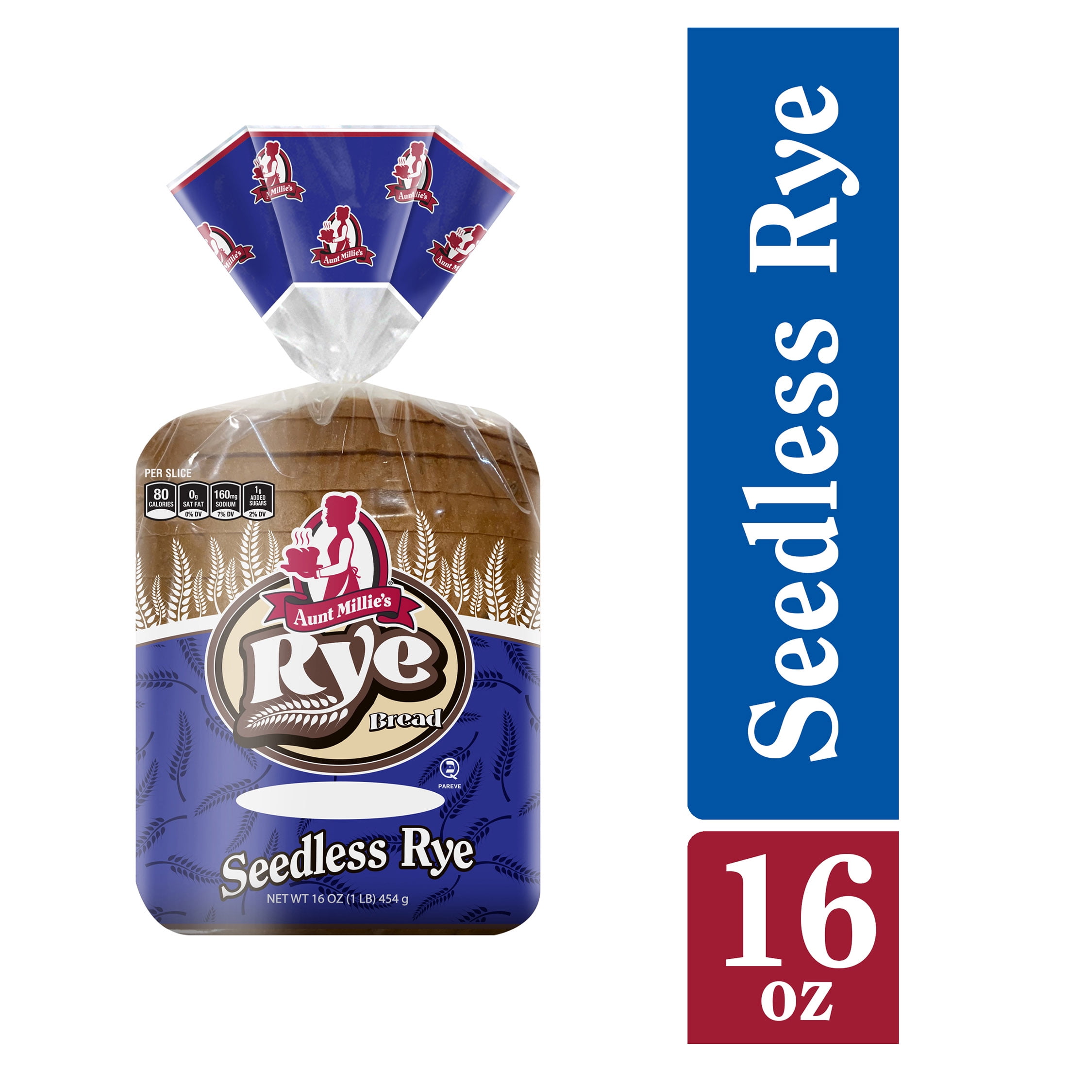 Aunt Millie's Seedless Rye Bread, 16 oz.