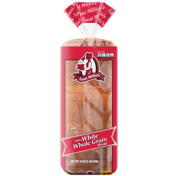 Aunt Millie's 100% Whole Grain White Bread, 16 oz.