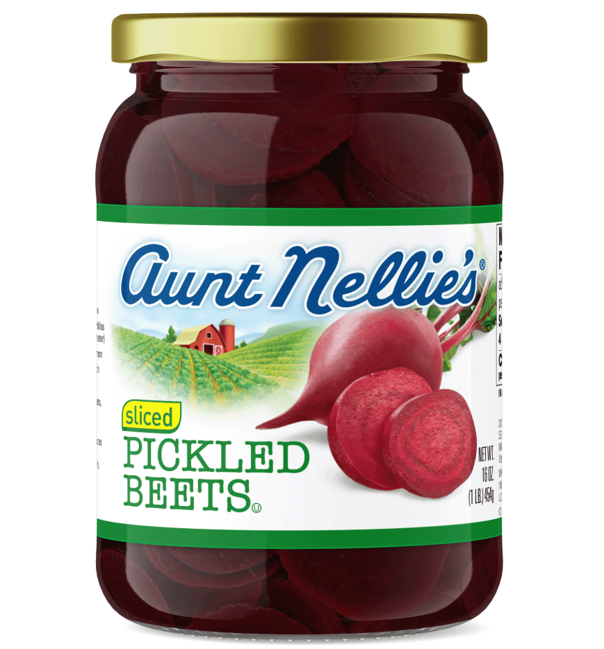 Aunt Nellie's Sliced Pickled Beets, 16 oz (8 pack)
