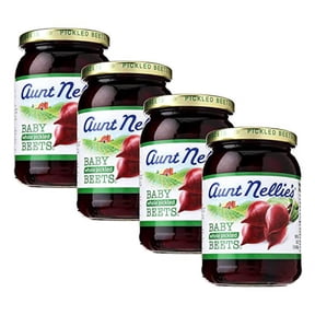Aunt Nellie's Sliced Pickled Beets, 16 oz glass jar (4 pack)