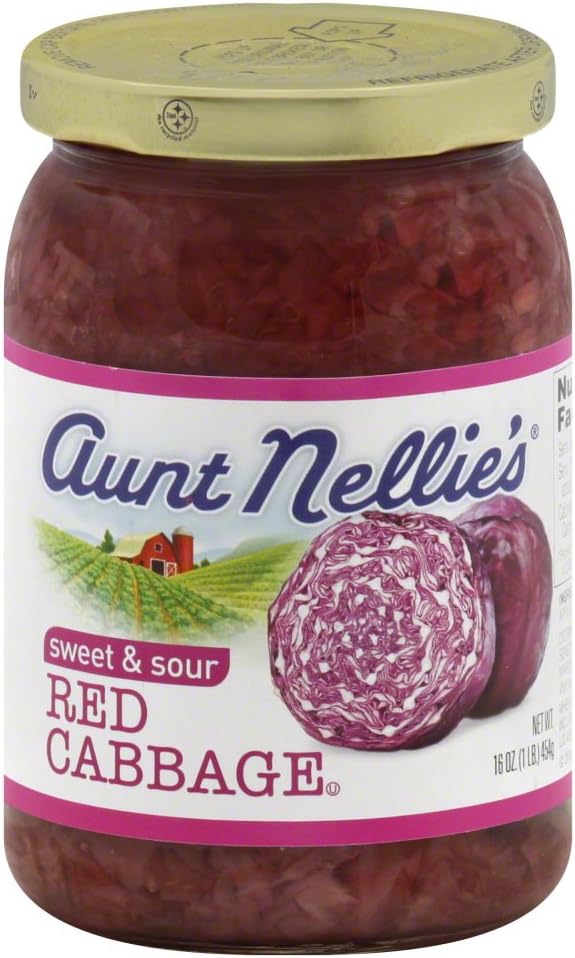 Aunt Nellies Sweet & Sour Red Cabbage, 16 oz