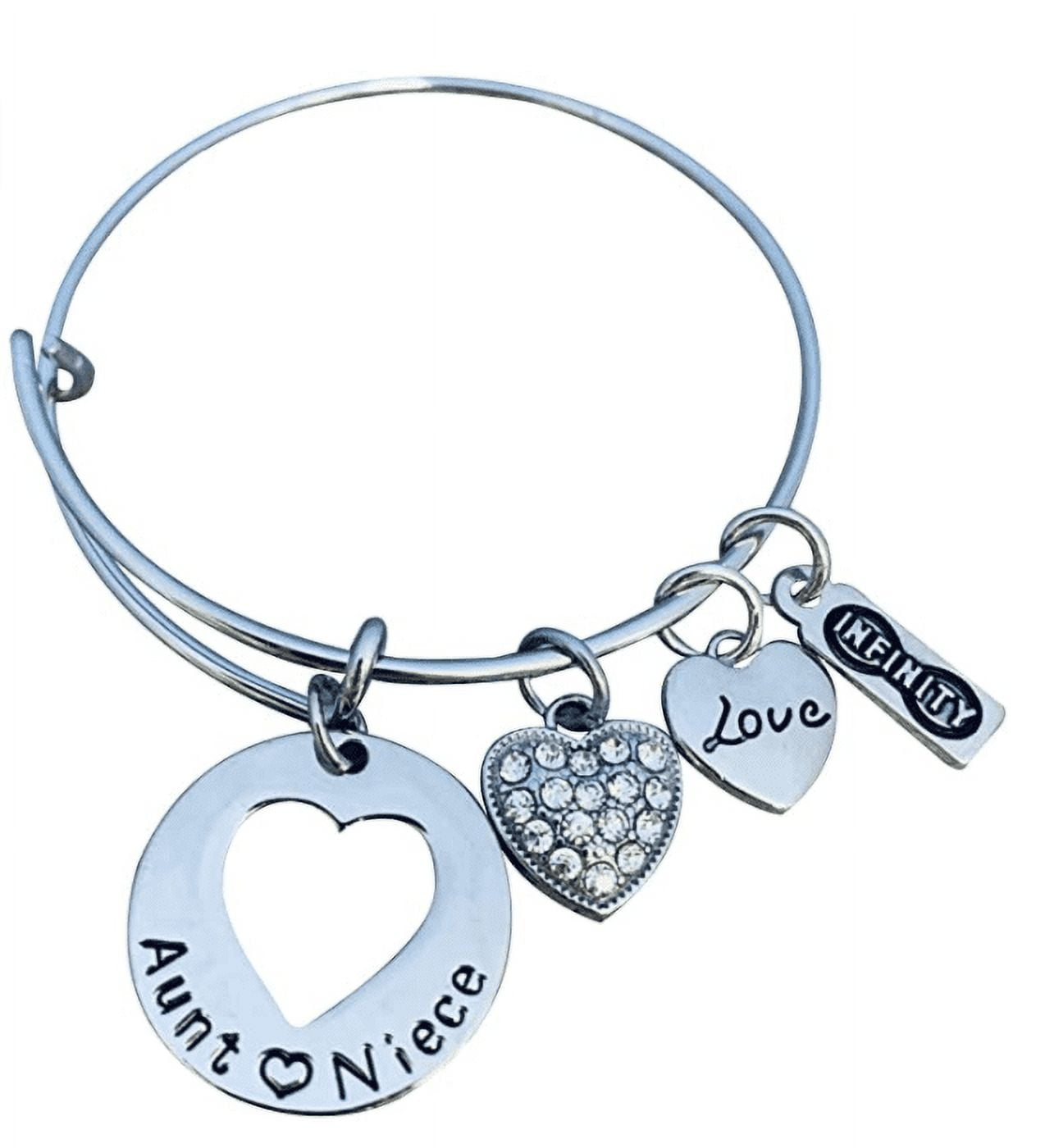 Auntie Love Heart Charm | Sterling silver | Pandora US