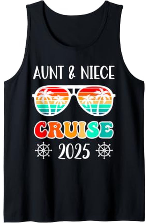 Aunt Niece Cruise Trip Summer Vacation Matching Family Tank Top Size S-3XL