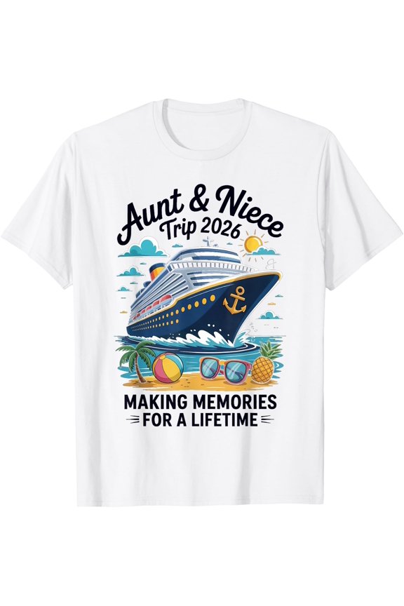 Aunt Niece Cruise Trip Summer Vacation T-Shirt