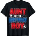 thumbnail image 1 of Aunt Of The Birthday Boy Costume Spider Web Birthday Party T-Shirt, 1 of 4
