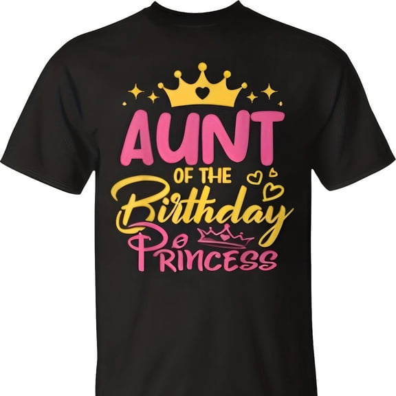 Aunt Of The Birthday Princess Girls Party Family Matching T-Shirt