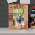 thumbnail image 1 of Aunt Personalized Wooden Frame 4" x 6" Brown (Vertical), 1 of 1