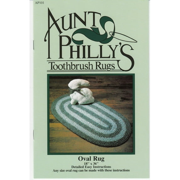 Aunt Philly's Toothbrush Rug Oval Rugmaking Pattern and Instructions by Phyllis Haus