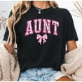 Aunt Pink Floral T Shirt Bold Auntie Letter Tee Gift for Loving Aunt Aunt Pink Floral T Shirt Bold Auntie Letter Tee Gift for Loving Aunt