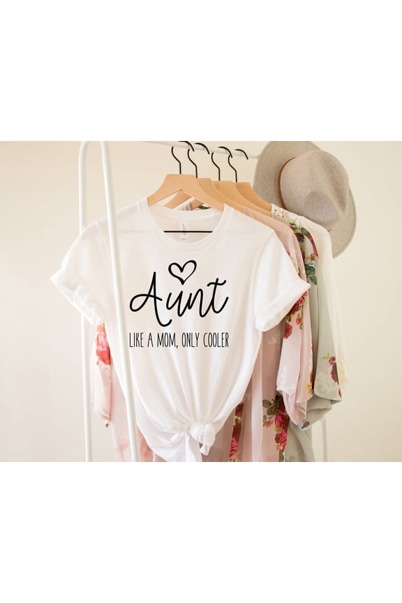 Aunt Shirt, Auntie T-shirt, Blessed Auntie T-shirt, Like A Mom Only Cooler Shirt, Auntie B