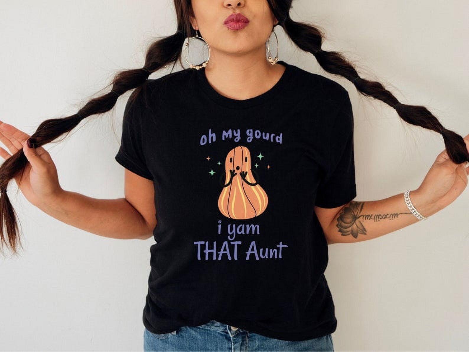 Aunt Shirt Oh My Gourd I Yam That Aunt Fall Season Outfit Auntie Gifts Aunt Gift From