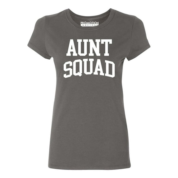 Aunt Squad Birthday Pregnancy Mother's Day Gift Women's T-shirt, M, Charcoal