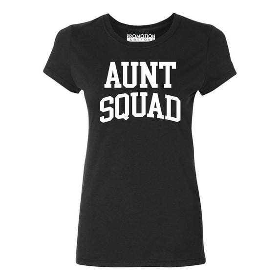 Aunt Squad Birthday Pregnancy Mother's Day Gift Women's T-shirt, S, Black