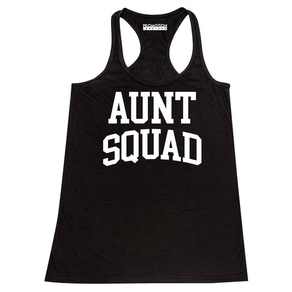 Aunt Squad Birthday Pregnancy Mother's Day Gift Women's Tank Top, 2XL, Black