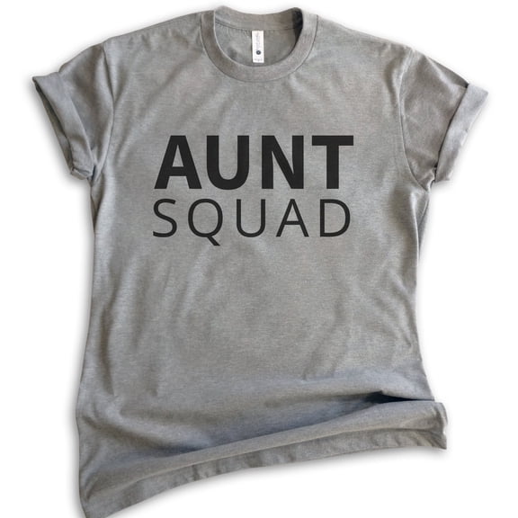 Aunt Squad Shirt, Unisex Women's Shirt, Aunt Shirt, Funny Shirt, Cute Aunt Gift, Gift For Auntie, Dark Heather Gray, X-Small