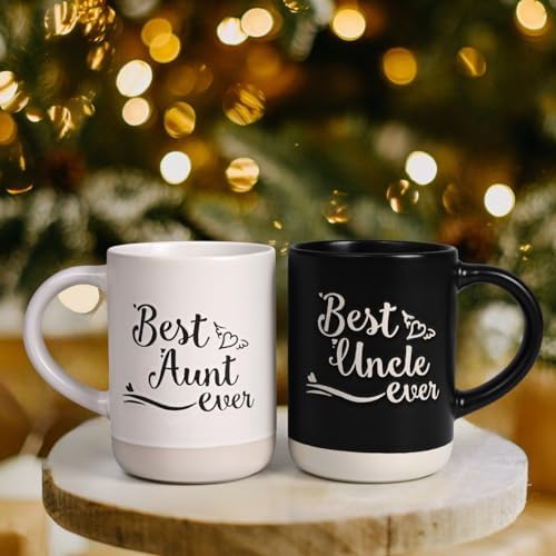 Aunt and Uncle Gifts for Christmas, Best Aunt & Uncle Ever Mug Set ...