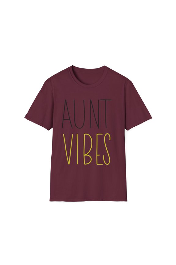 Aunt Vibes Best Aunt Ever Auntie Unisex Softstyle T-Shirt