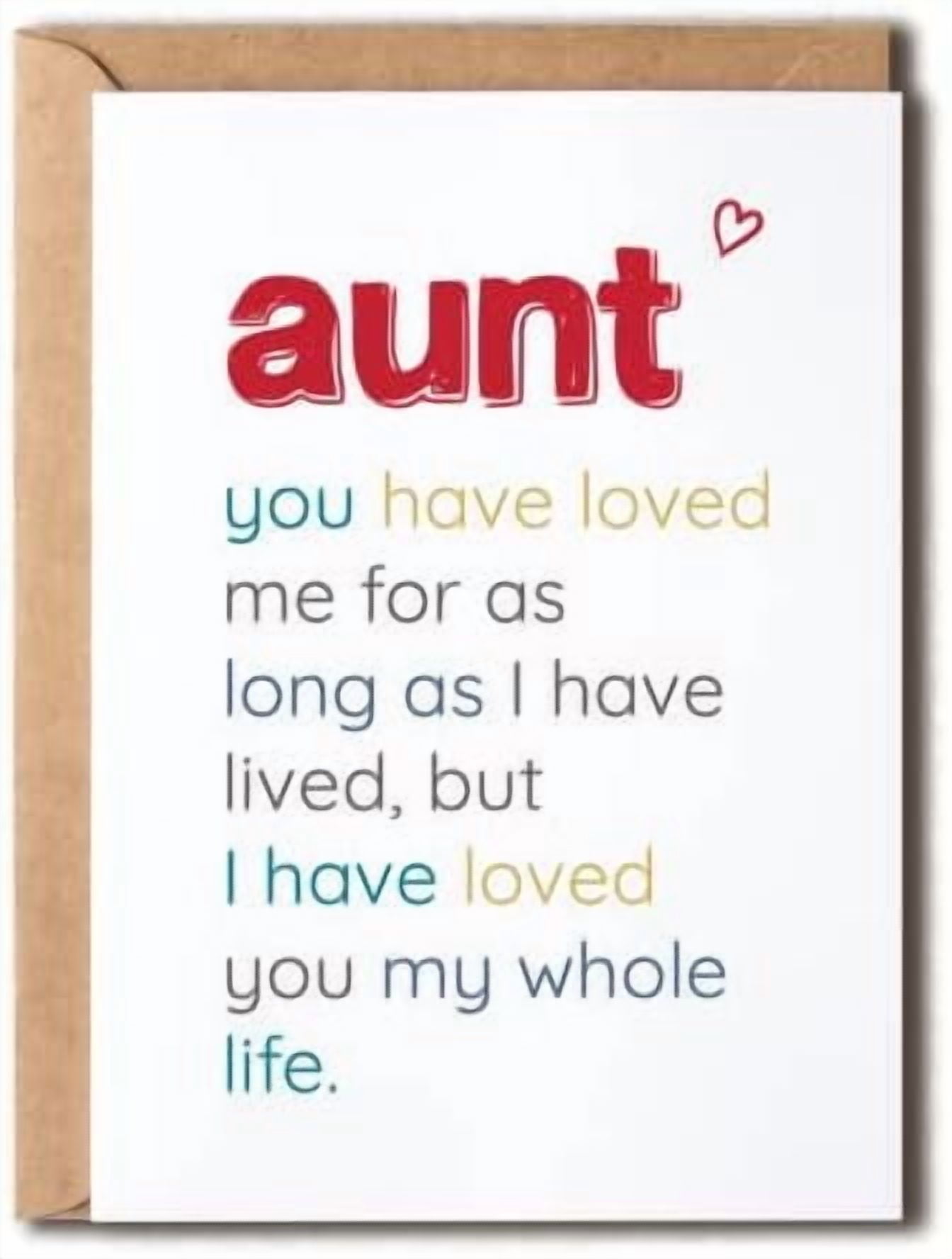 Aunt You Have Loved - Special Aunt's Day Card - Birthday Card For Aunt ...
