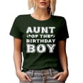 thumbnail image 1 of Aunt of the Birthday Boy, Auntie, B-day of Nephew, Military Green T-Shirt, 3XL, 1 of 5