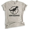 thumbnail image 1 of Auntasaurus T-shirt, Unisex Women's Shirt, Aunt Shirt, Funny Shirt, Cute Aunt Gift, Gift For Auntie, Light Silk Gray, X-Large, 1 of 6