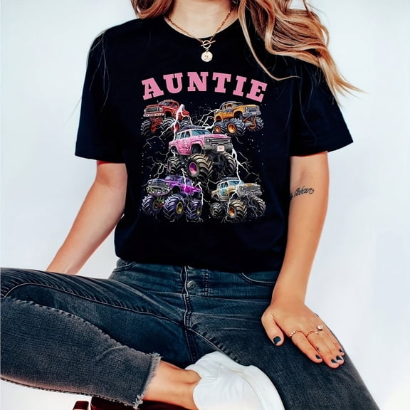 Auntie AU1NOncert Matching Niece Nephew Monster Truck Jam Birthday Cistmas Gift 99