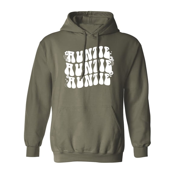Auntie Auntie Auntie Adult Hooded Sweatshirt
