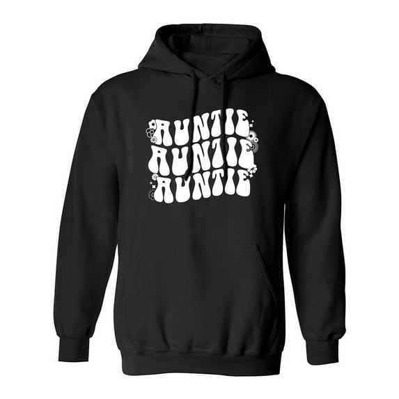 Auntie Auntie Auntie Adult Hooded Sweatshirt