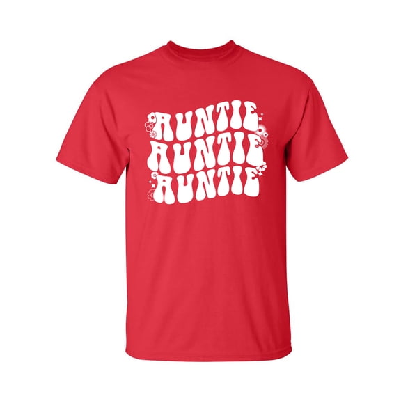 Auntie Auntie Auntie Adult Short Sleeve T-shirt