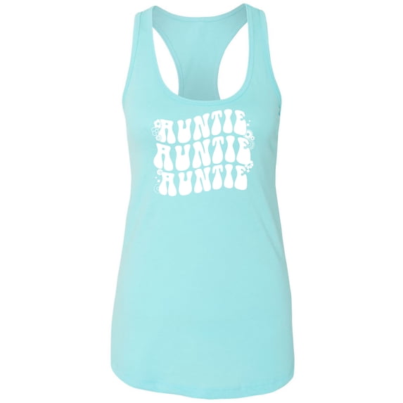 Auntie Auntie Auntie Racerback Tank