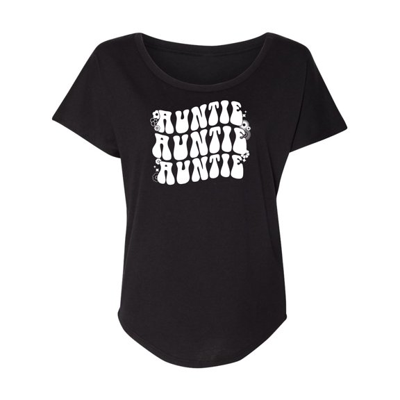 Auntie Auntie Auntie Womens Dolman Tee