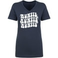 thumbnail image 1 of Auntie Auntie Auntie Womens V-Neck T-Shirt, 1 of 2