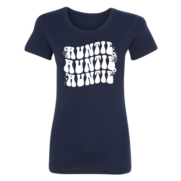Auntie Auntie Auntie Womens crewneck tee