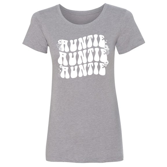 Auntie Auntie Auntie Womens crewneck tee