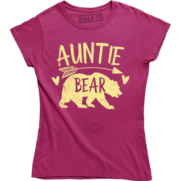Auntie Bear Best Sister Aunt Niece Nephew Baby Gift Top Women T-Shirt