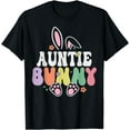 thumbnail image 1 of Auntie Bunny Women Easter Day Rabbit Grandma Family Matching T-Shirt, 1 of 3
