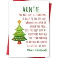 thumbnail image 1 of Auntie Christmas Card – Heartwarming Message with Christmas Tree Design – Blank Inside for Personal Touch – Perfect Holiday Greeting for Your Special Aunt, 1 of 2
