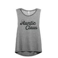 thumbnail image 1 of Auntie Claus Women's Fashion Sleeveless Muscle Workout Yoga Tank Top Heather Grey Grey 2X-Large, 1 of 3