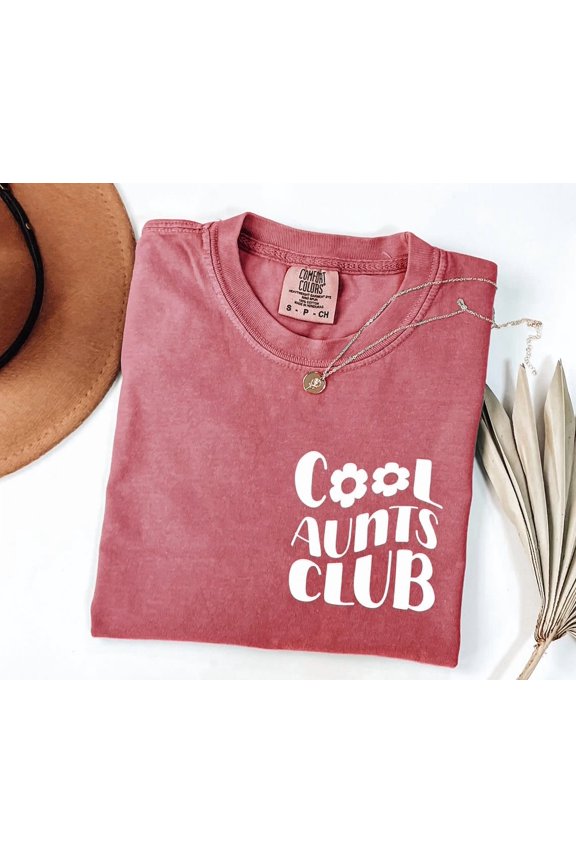 Auntie Cool Aunts Club Apparel Pregnancy Announcement To Sister To Be New Blessed T-Shirt