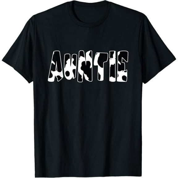 Auntie Cow Print Cow Pattern T-Shirt