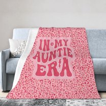Auntie Gift Ideas, Aunt Gifts for Women from Niece Nephew, in My Auntie Era Flannel Blanket, Mothers Day Birthday Valentines Christmas for Aunt Best Ever 50x40