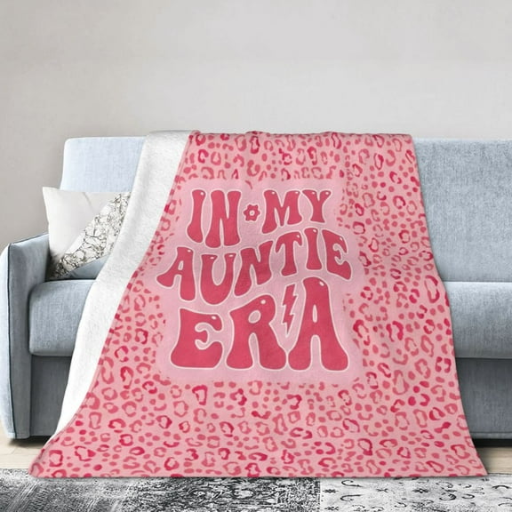 Auntie Gift Ideas, Aunt Gifts for Women from Niece Nephew, in My Auntie Era Flannel Blanket, Mothers Day Birthday Valentines Christmas for Aunt Best Ever 60x50