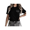 thumbnail image 1 of Auntie Heart Pocket Cute Gift for Funny Aunt Cool Womens Sister Graphic Tees, 1 of 8