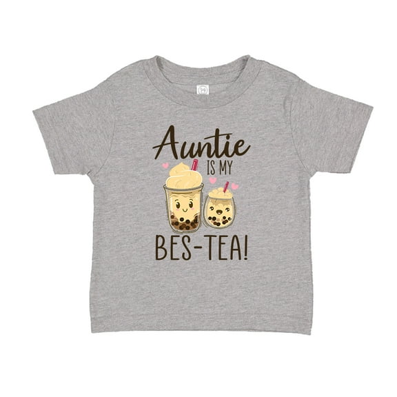 Auntie Is My Bes-Tea Toddler T-Shirt 2T Athletic Heather