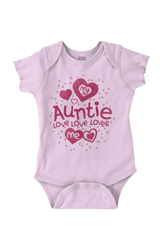 Auntie Loves Me Adorable Cute Niece Bodysuit Jumper Girls Infant Baby Brisco Brands 18M